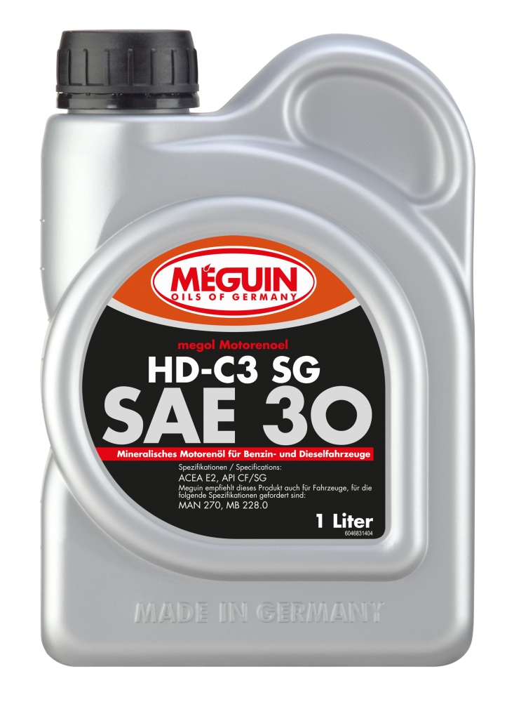 Минеральное моторное масло Megol Motorenoel HD-C3 SG 30