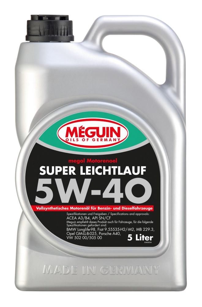 Синтетическое моторное масло Megol Motorenoel Super Leichtlauf 5W-40